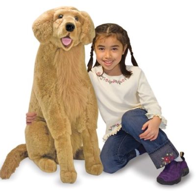 stuffed golden retriever life sized