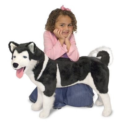 giant stuffed husky