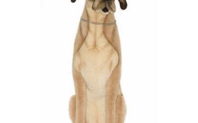 Hansa Life-Size Great Dane Stuffed Plush Animal, Sitting