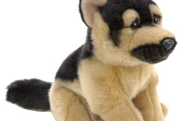 Animal Alley Plush 9″ German Shepherd Dog Black and Tan
