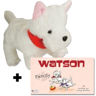 Watson Family - The Famous Stuffed Dog from the Childrens Books Series by Craig Farmer. Includes Watson plush animal and the popular, easy to read book, Family. (Copy)