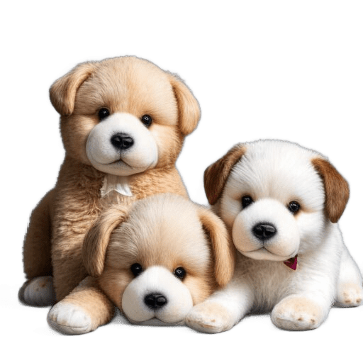 plush-dogs 3 plush dogs